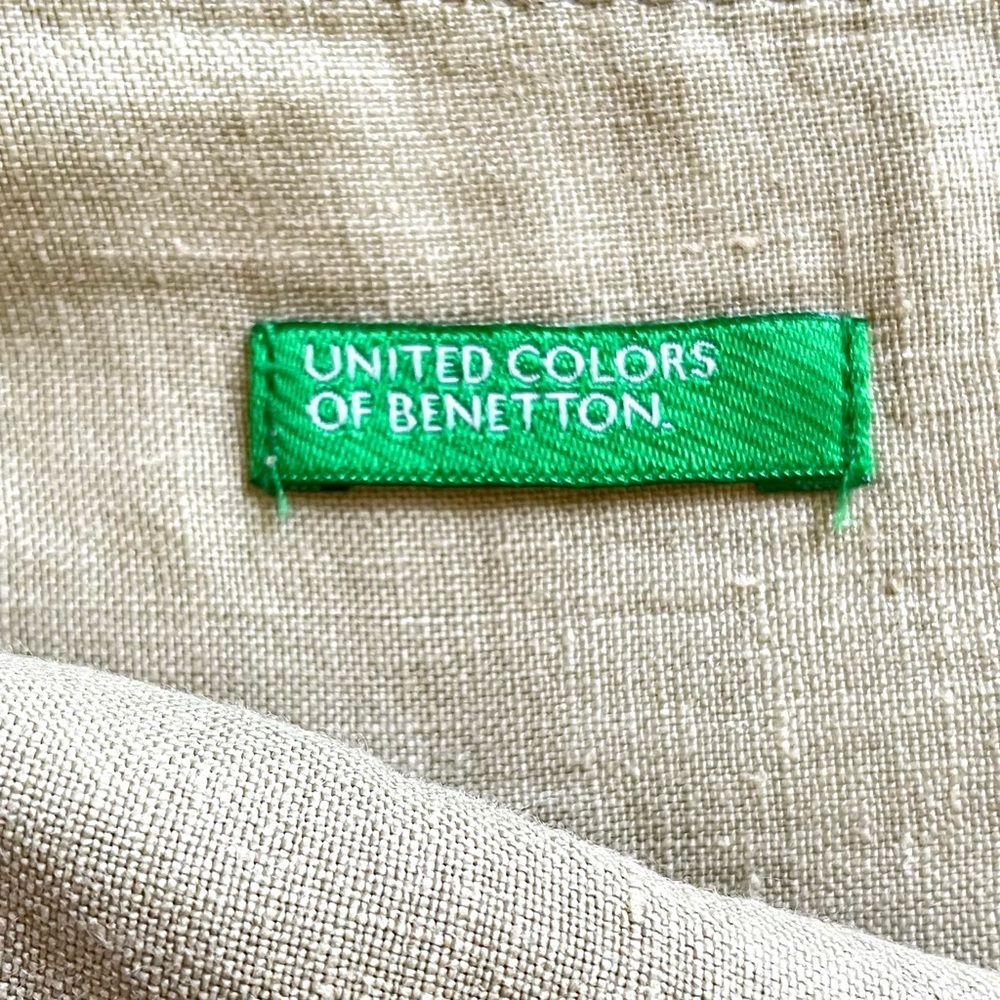 Benetton Linen Skirt, Beige, Italy Size 40 (4 US) - Picture 10 of 10